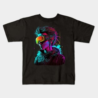 Cyberpunk VR Boy Kids T-Shirt